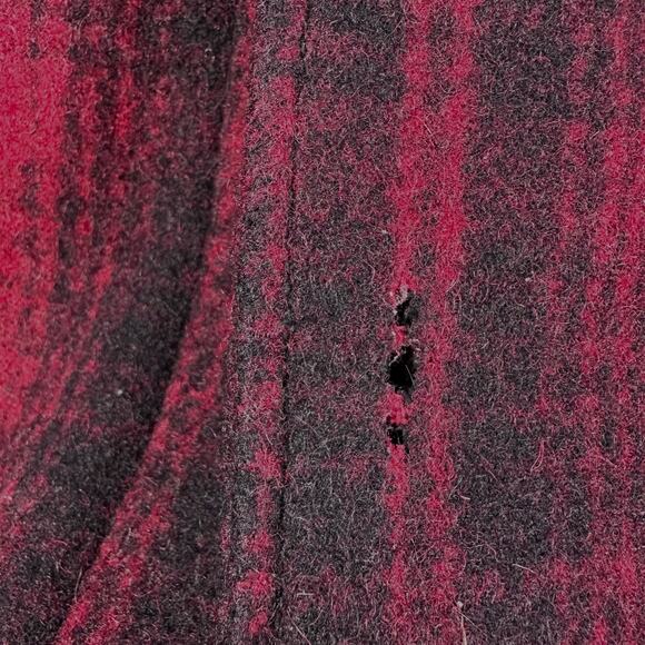 Vintage Woolrich Jacket Men’s 44 Red Black Plaid Wool 30s 40s Hunting Coat Heavy - Picture 13 of 13